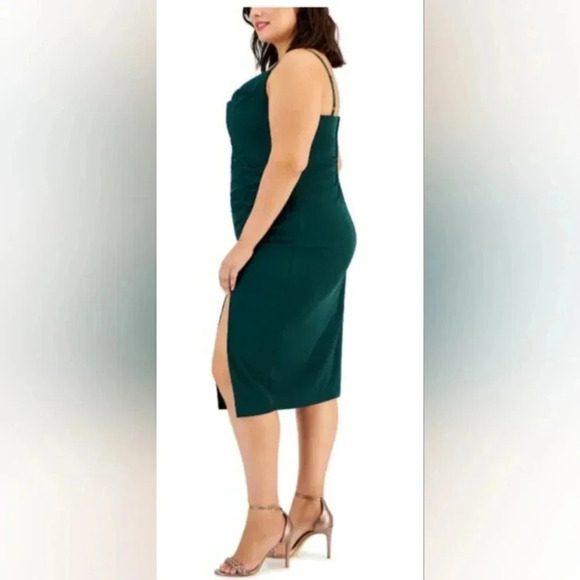 Emerald Sundae NWT Dress Midi Formal Sleeveless Plus  Size Green Size 14 - Picture 2 of 9